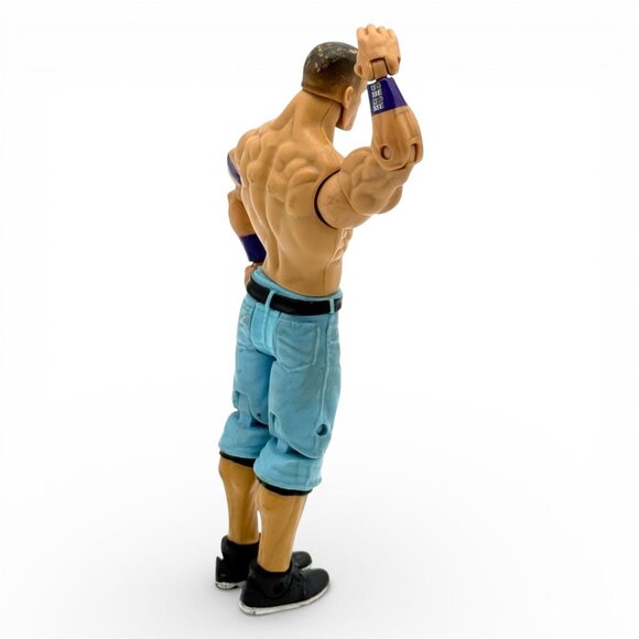 WWE John Cena Action Figure 6" Poseable Collectible With Purple Armbands & Denim - Picture 6 of 7